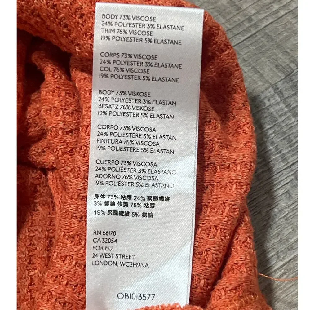 Free People FP Phoenix Thermal Oversized Small Dolman Waffle Rib Thumb Hole Boho